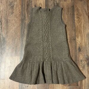 Janie and Jack Brown Cable Knit Dress